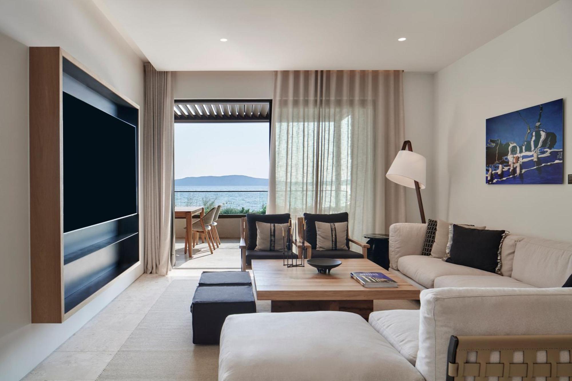 Escape Agora Infinity Bayfront Suite mit 1 Schlafzimmer, 1 Kingsize-Bett und Meerblick